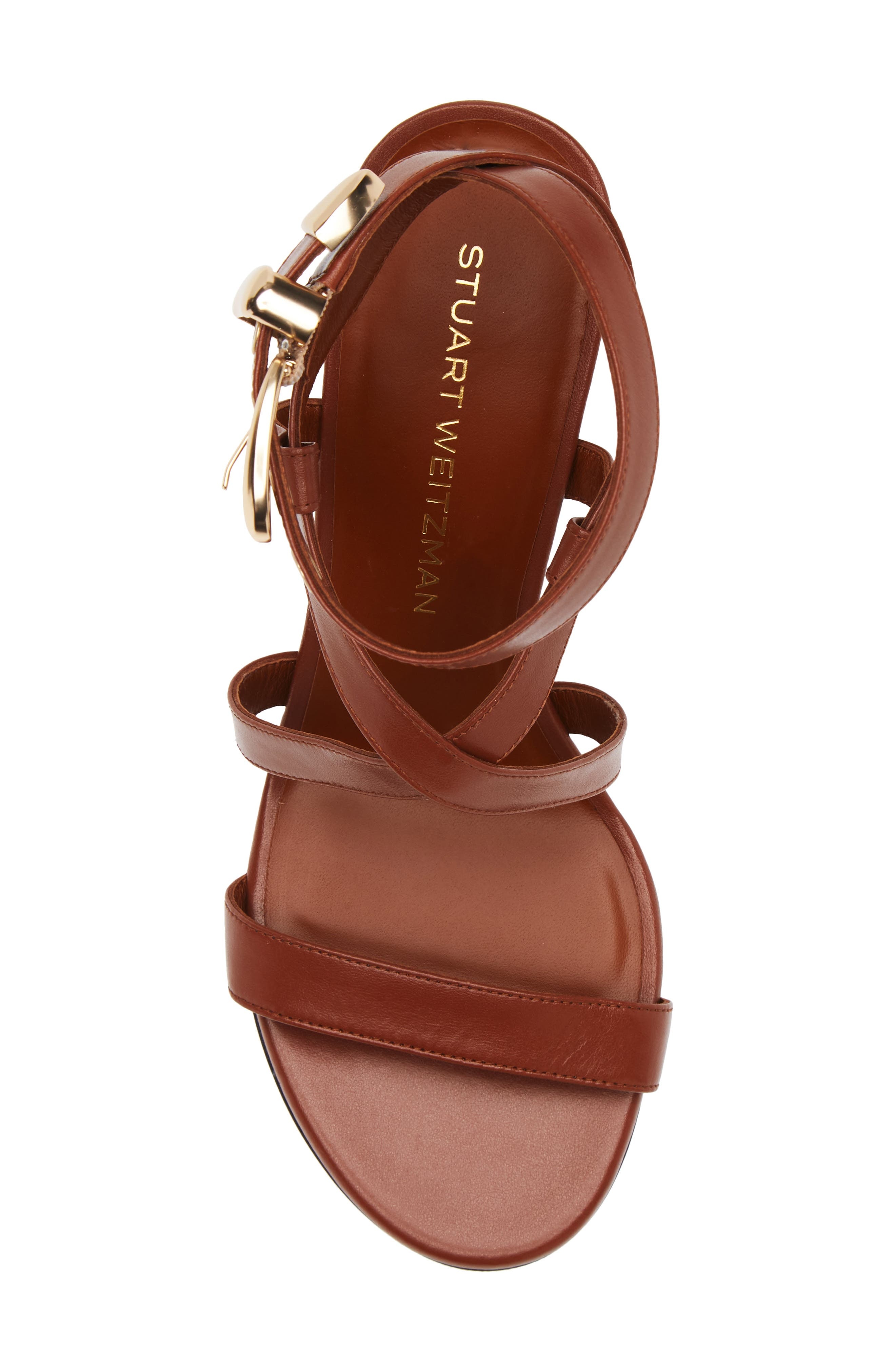 Stuart Weitzman Maven Block 85 Sandal in Luxe Saddle at Nordstrom - 5