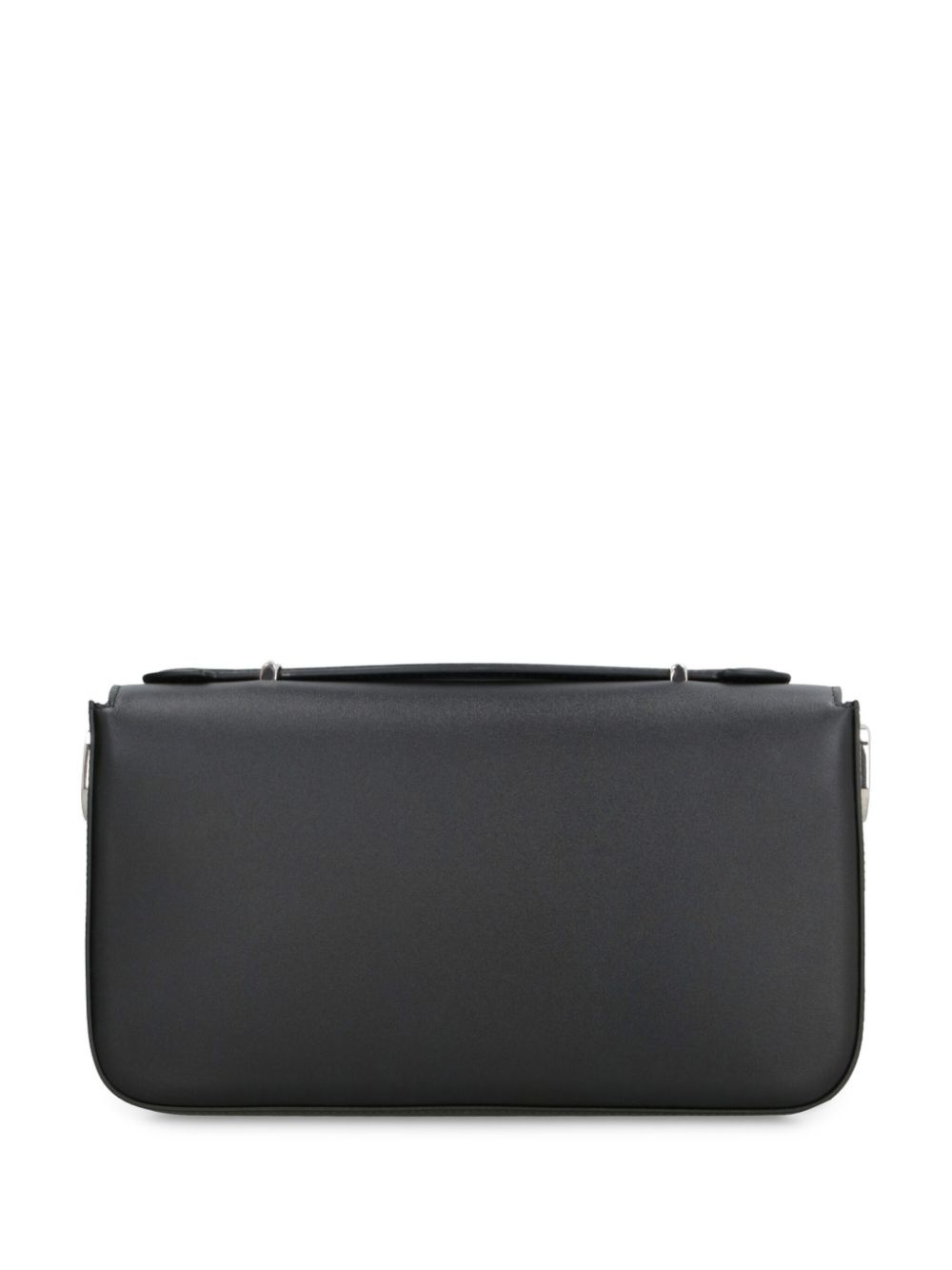 foldover-top leather shoulder bag - 2