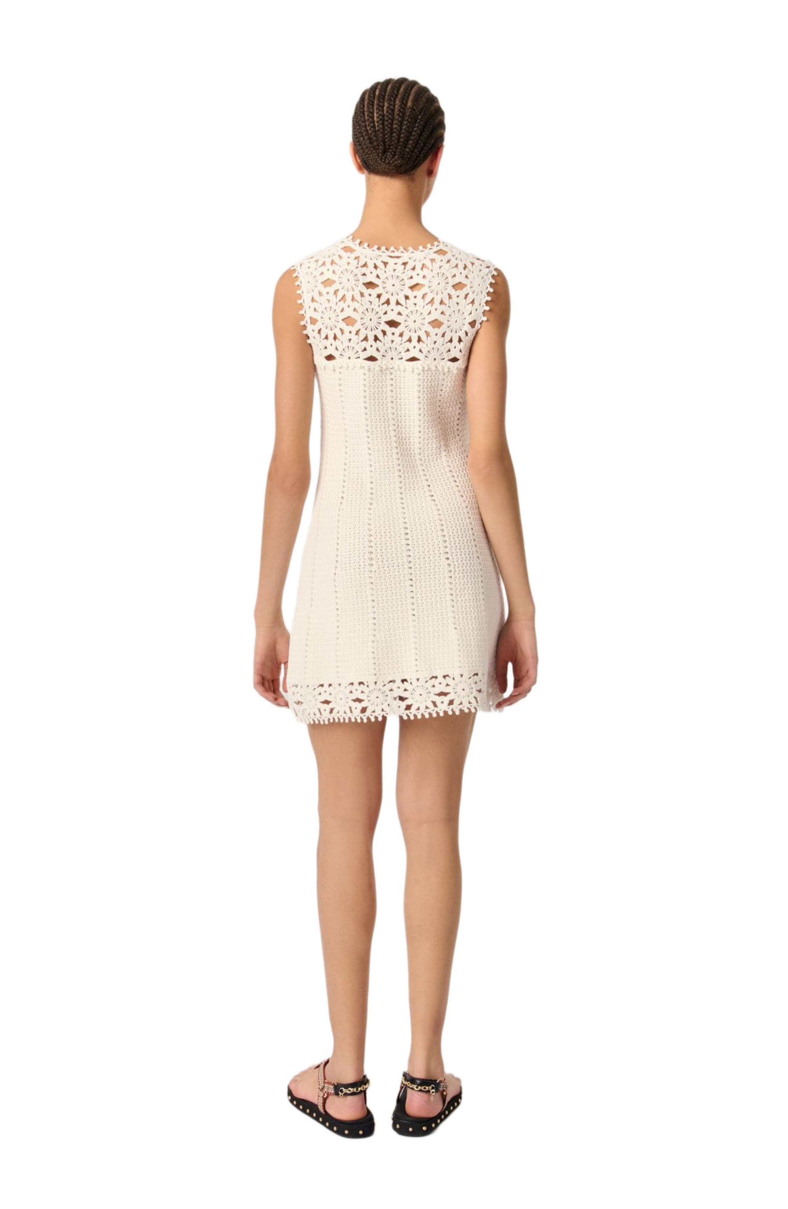 maje Mini crochet dress in White at Nordstrom - 8