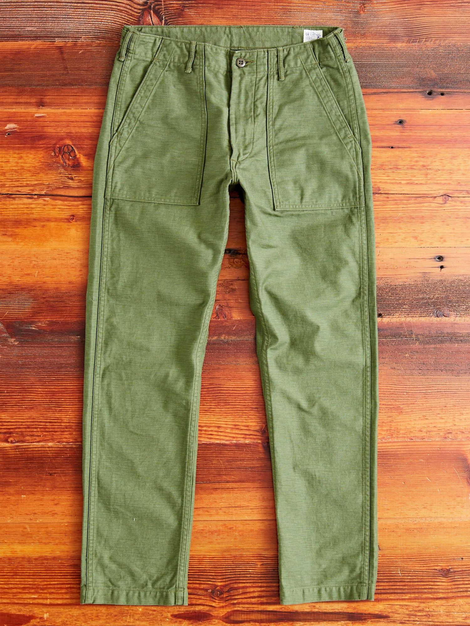 Slim Fatigue Pants in Army - 1