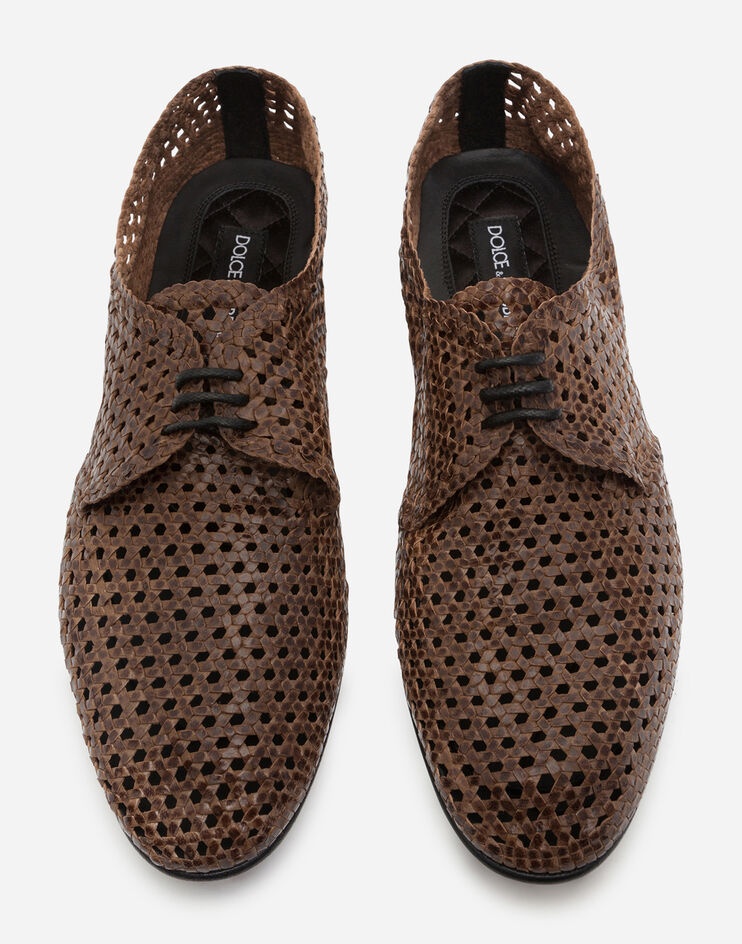 Hand-woven derby shoes - 4