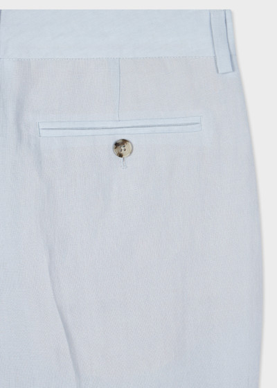 Paul Smith Pale Blue Linen Tapered Trousers outlook