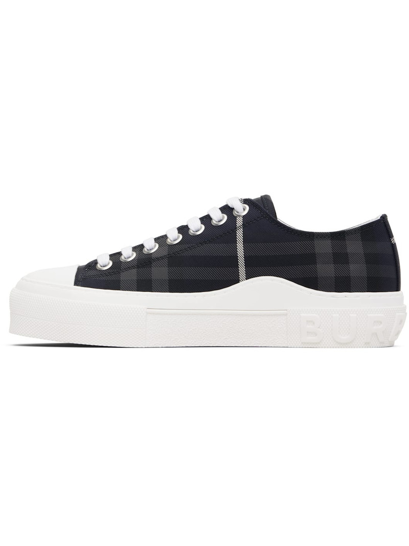 Burberry Navy Check Sneakers outlook