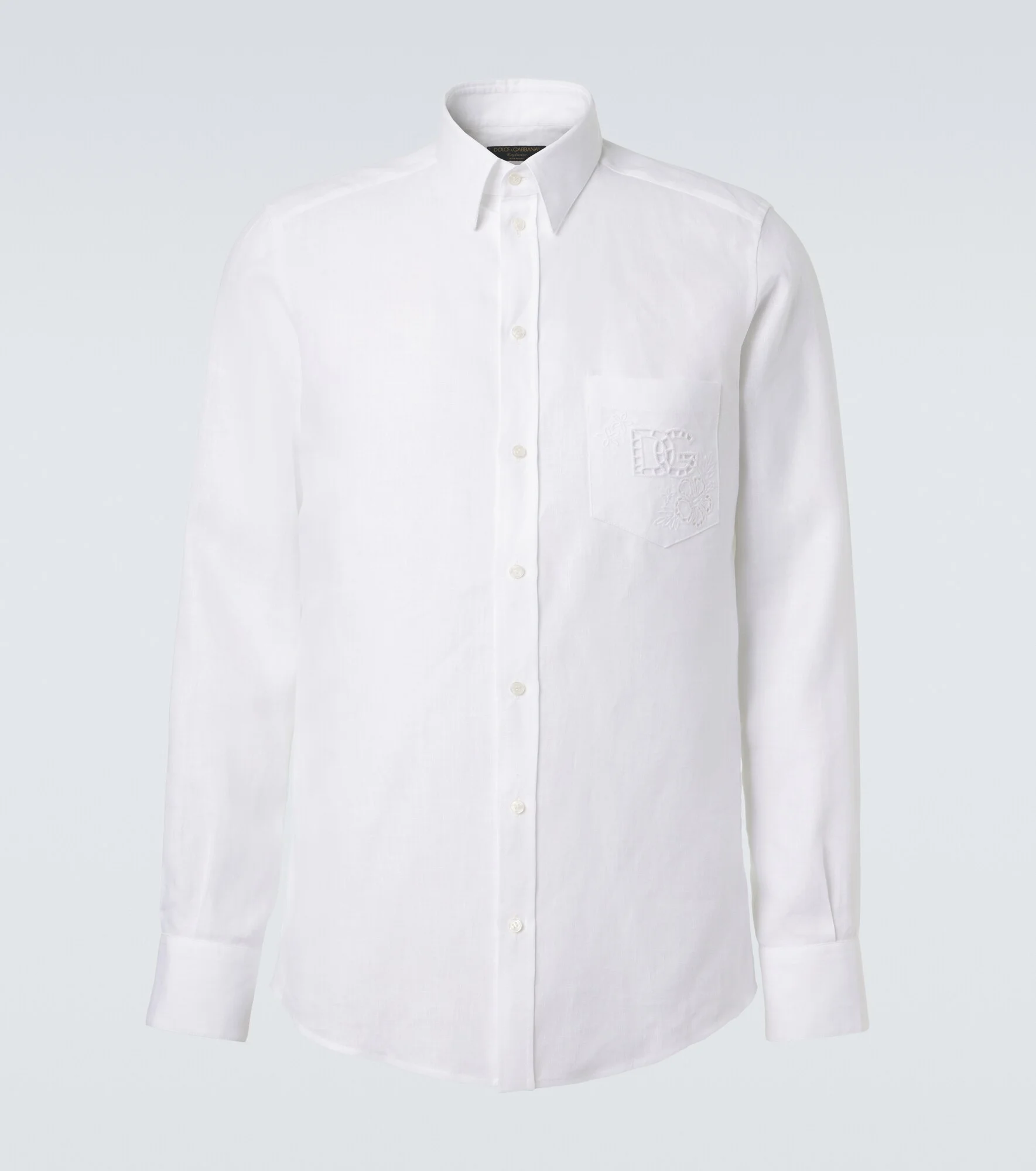 Embroidered linen shirt - 1