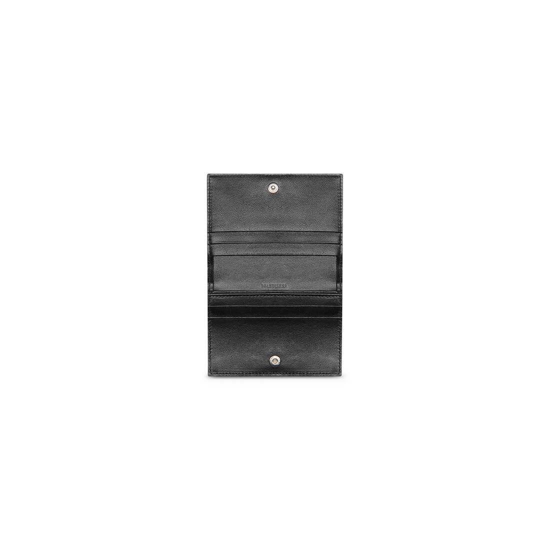 Men's Cash Bifolded Card Holder in Black/white - 3