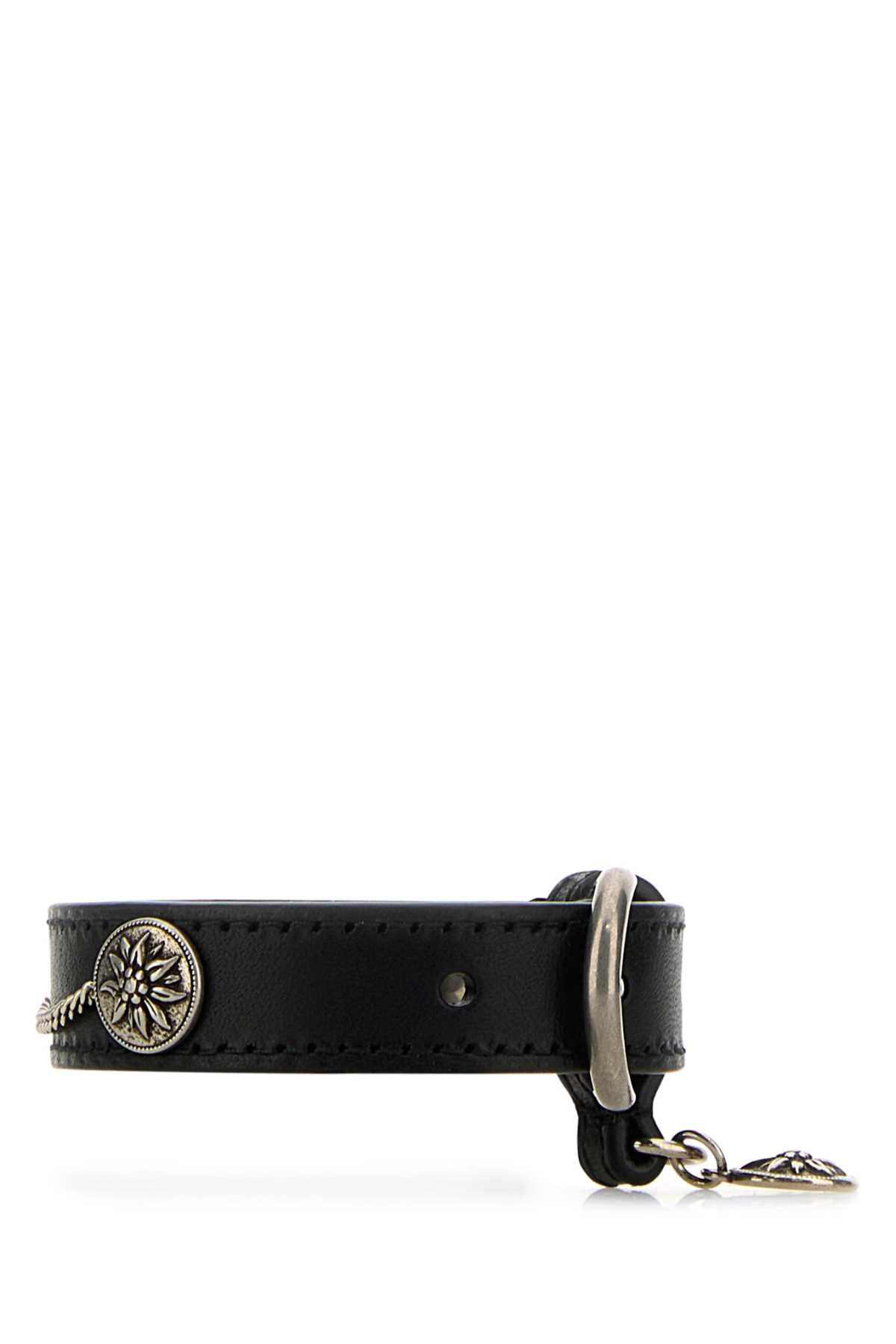 Prada Women Black Leather Bracelet - 2