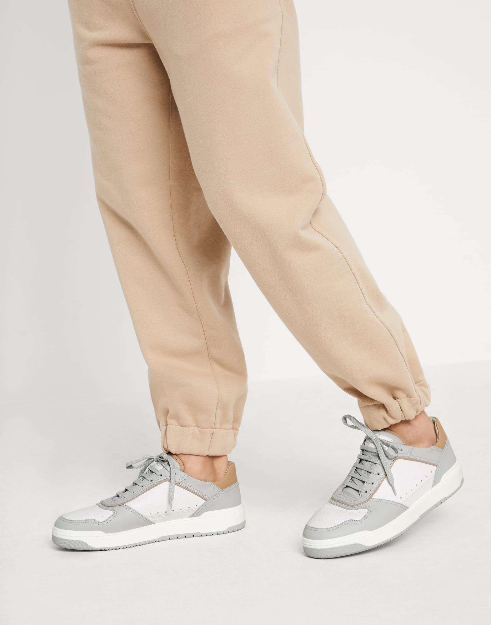 Calfskin basket sneakers - 4