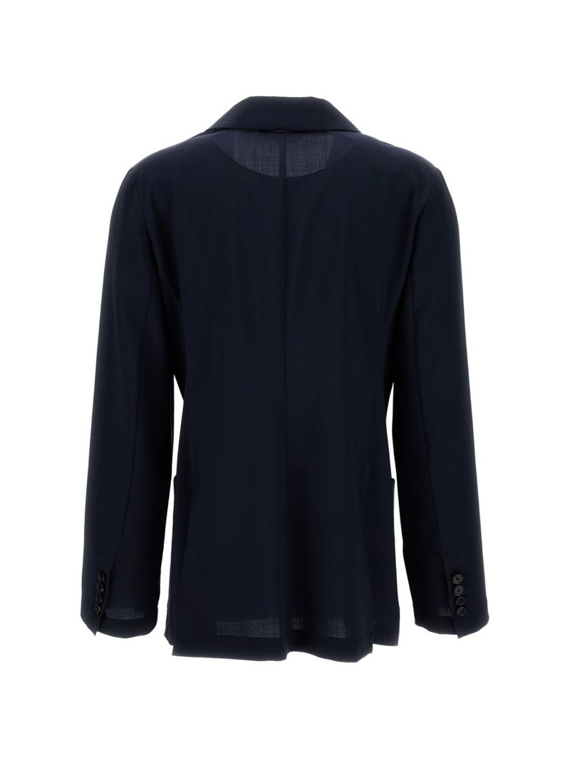 BARENA double-breasted patch-pocket blazer outlook