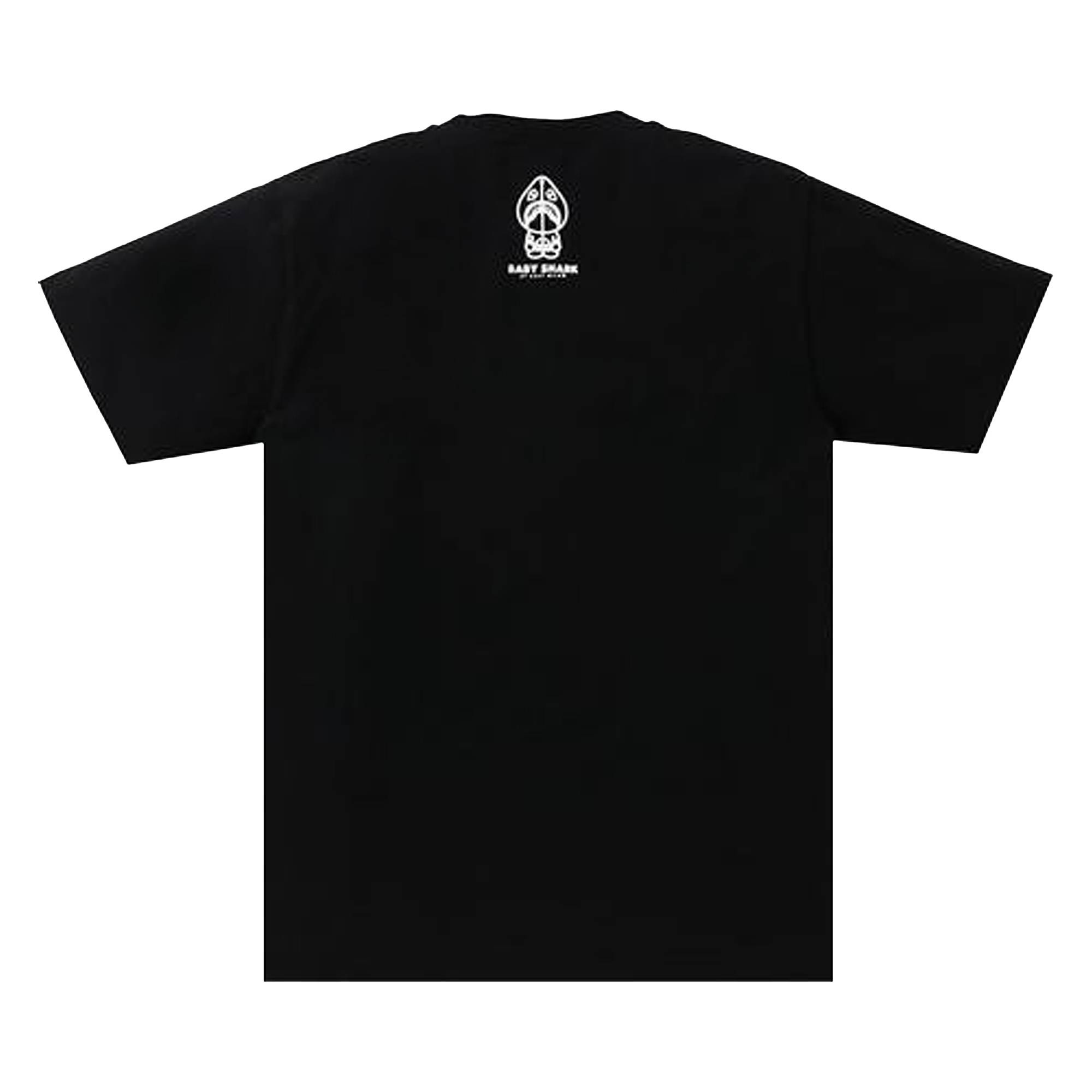 BAPE Baby Milo Shark College Tee 'Black/Navy' - 2