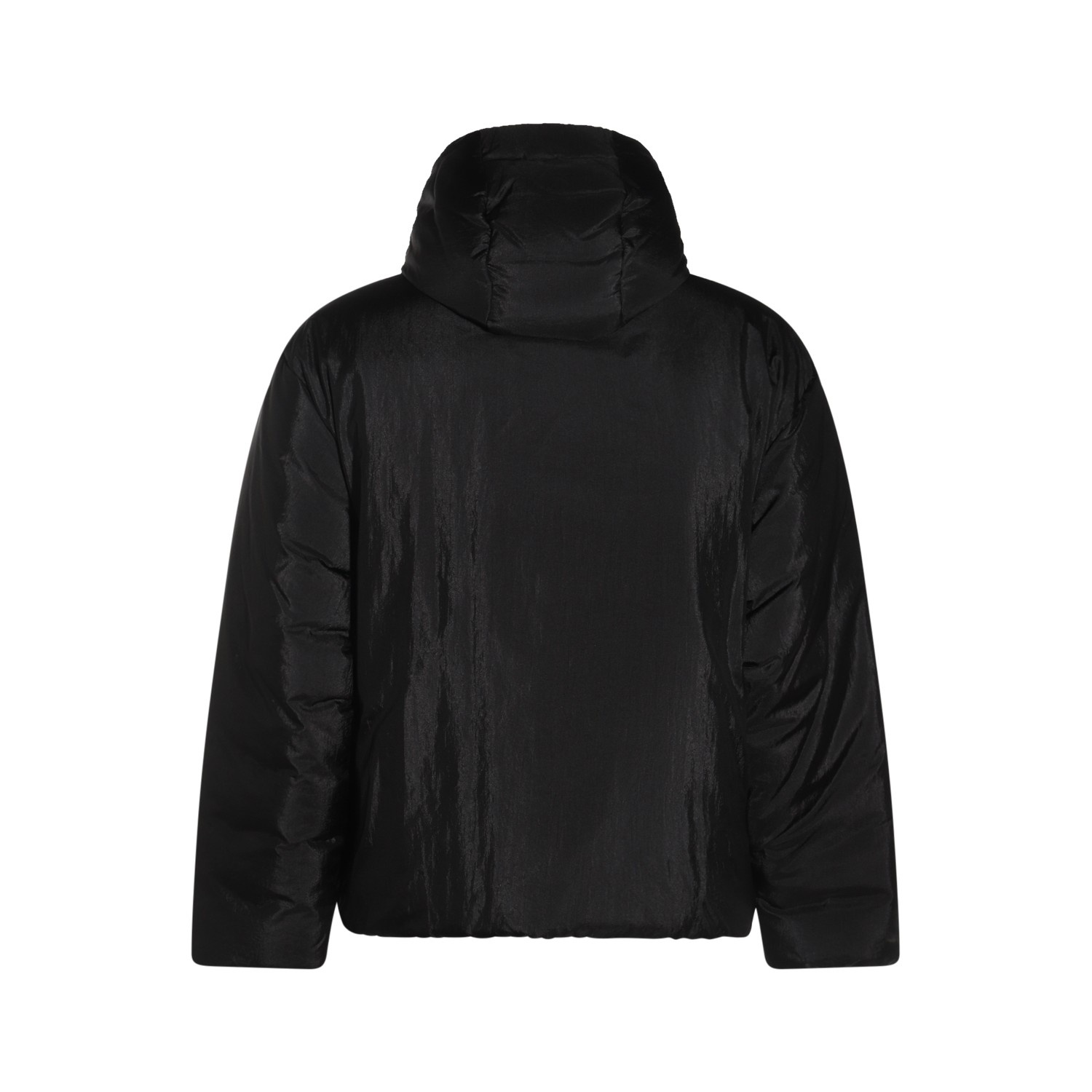 ダウンジャケット・コート Jil Sander FW24 DOWN JACKET 18 (J40AF0142 J70003001) Jil sander Black down jacket with hood in tech fabric woman