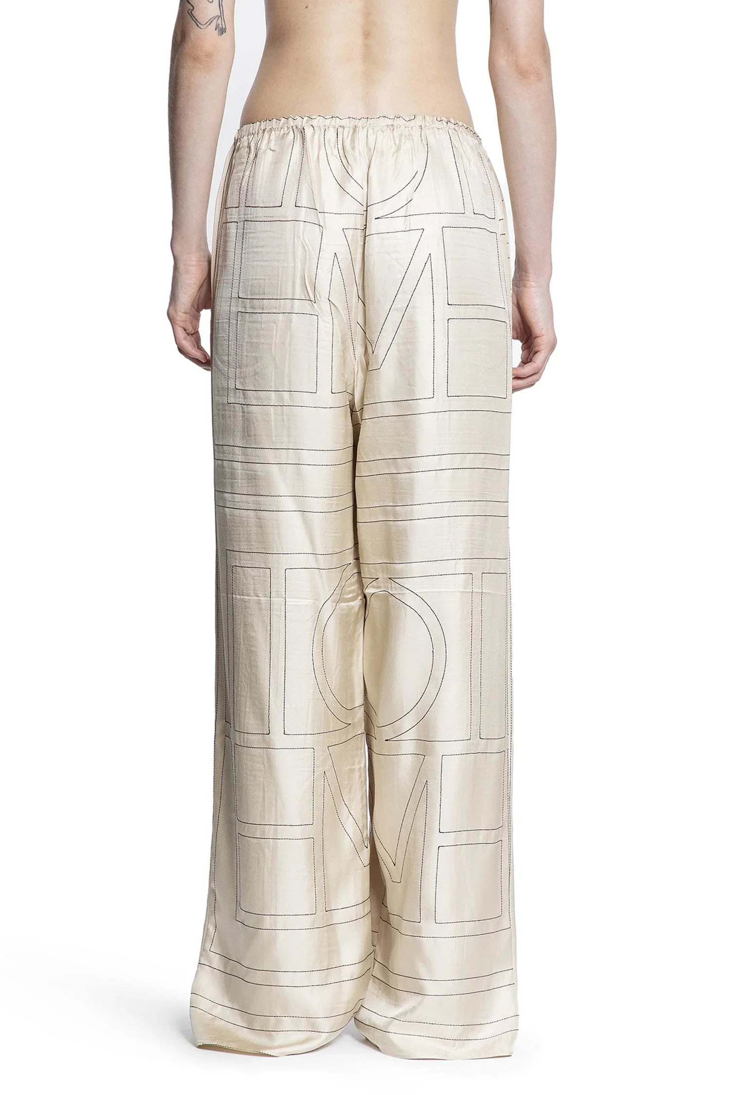 Monogram-Silk-Pj-Bottoms - 3