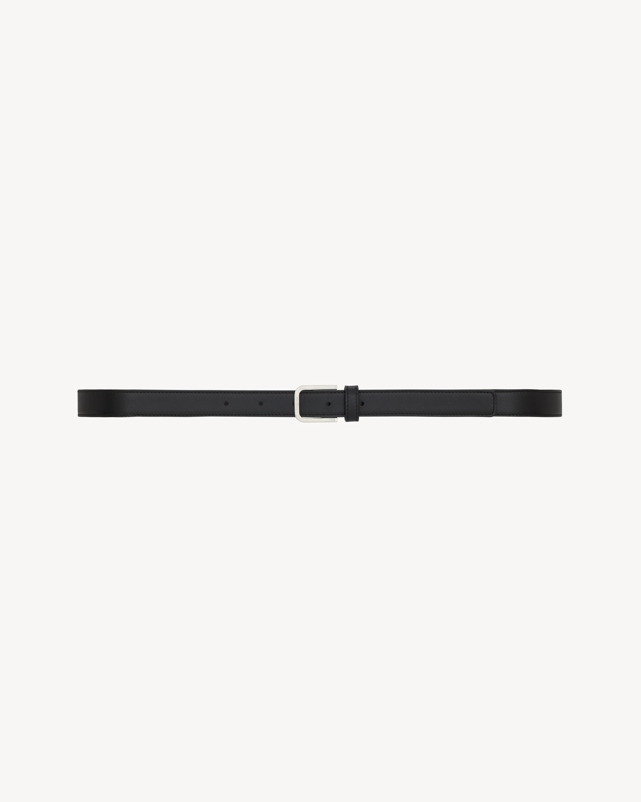 MINIMAL THIN BELT IN SMOOTH LEATHER - 1