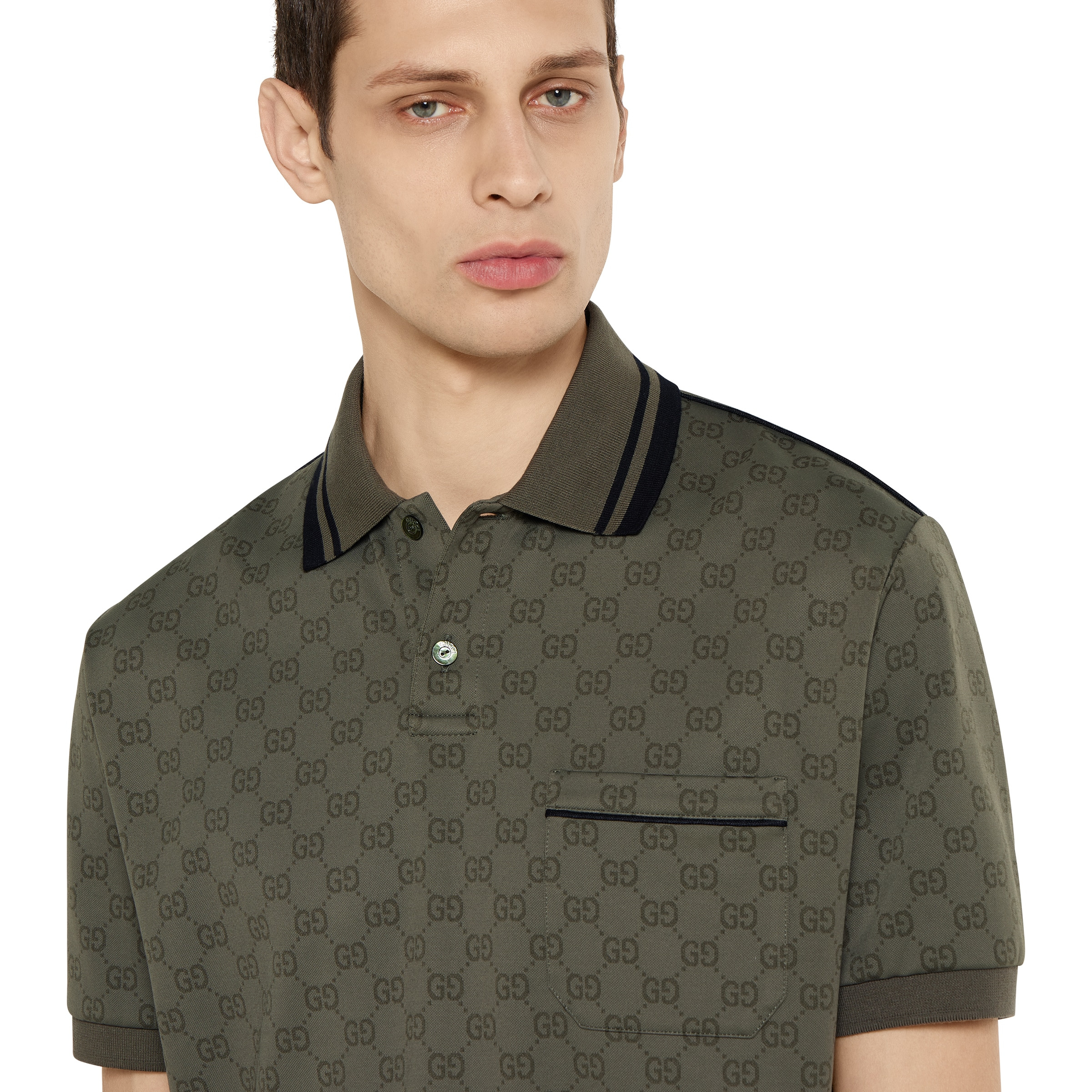 GG jersey jacquard polo shirt - 5