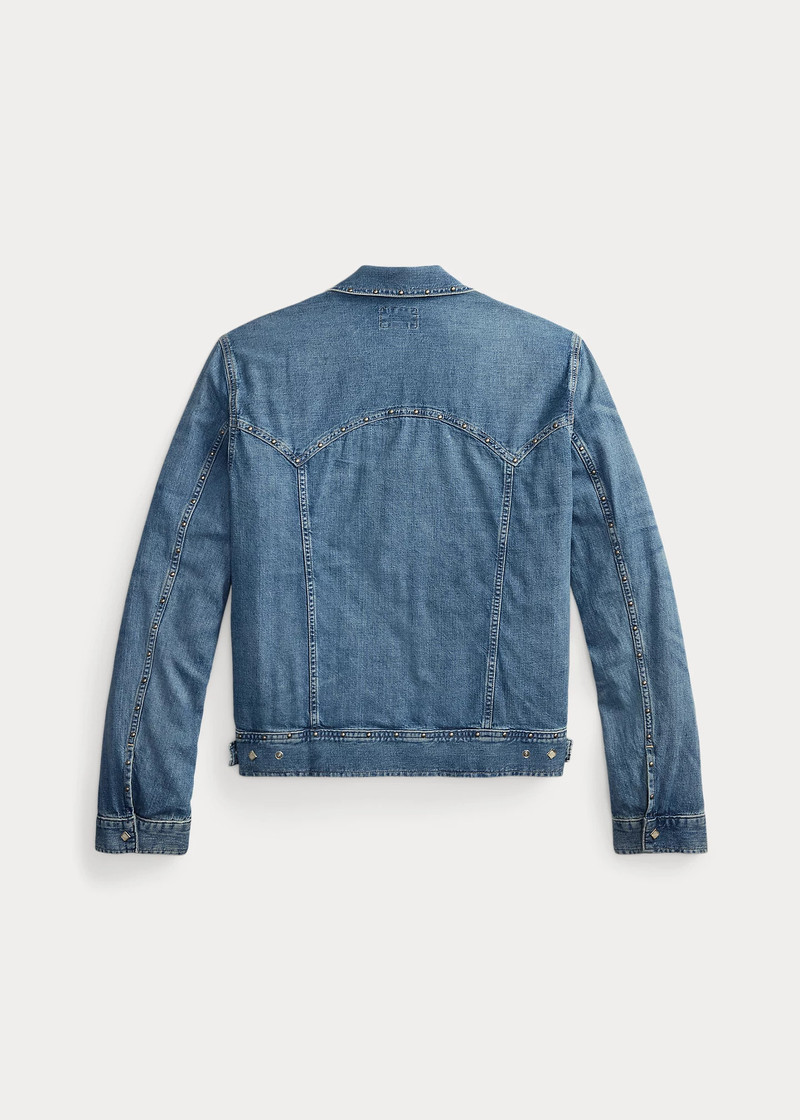 RRL by Ralph Lauren Studded Indigo Denim Jacket outlook