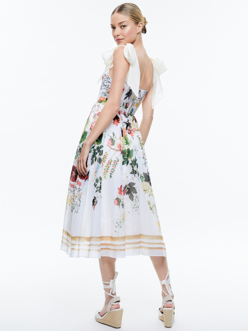 Alice + Olivia HAVEN FLARED MIDI DRESS - CC406P29517F180 | REVERSIBLE
