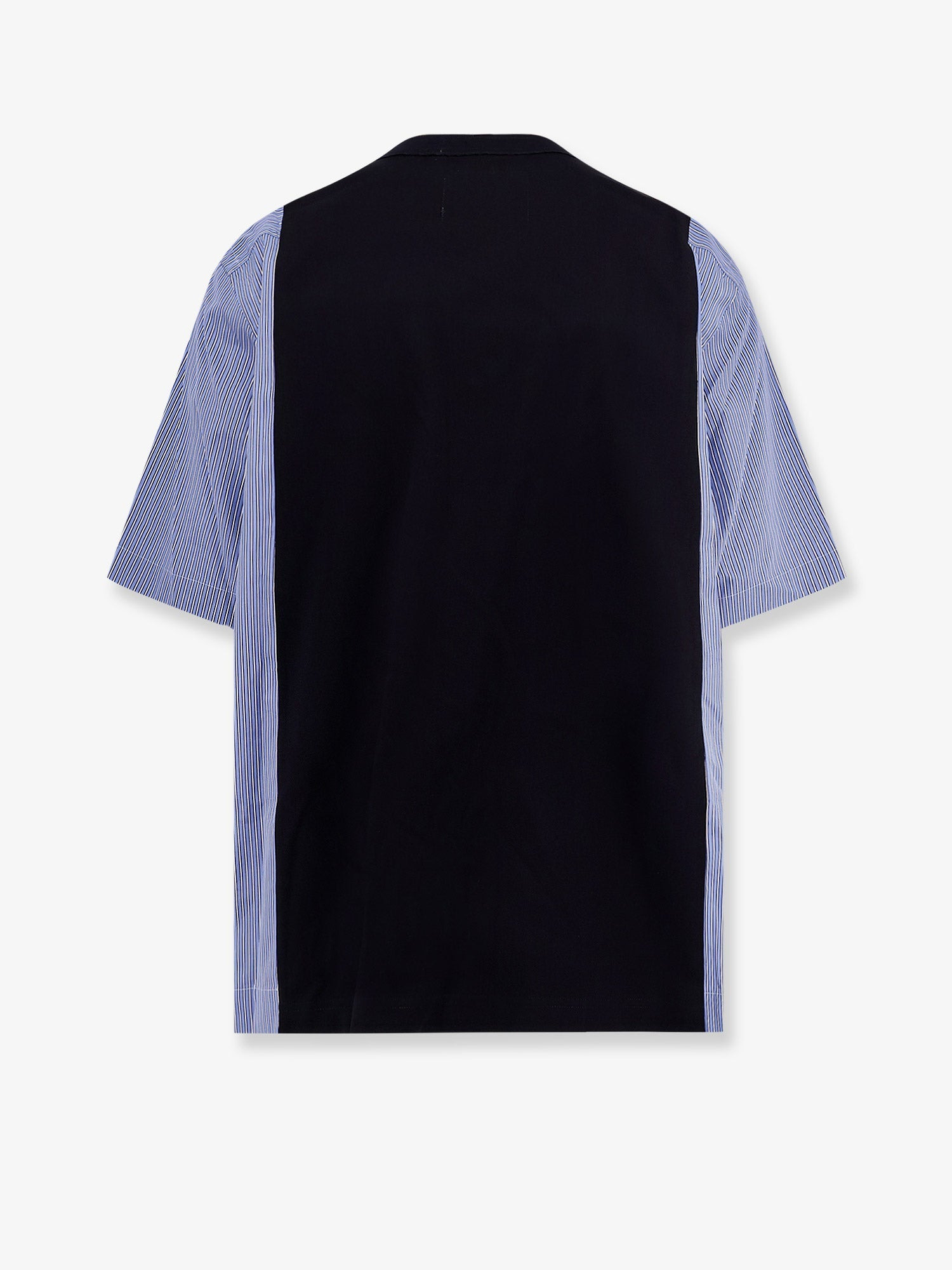 Sacai Men Cotton Jersey T-Shirt With Popeline Inserts - 4
