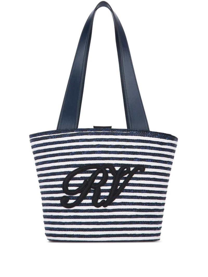 small striped beach bag 1