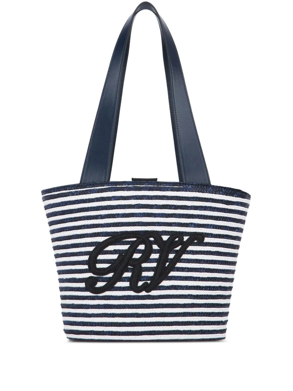 small striped beach bag - 1