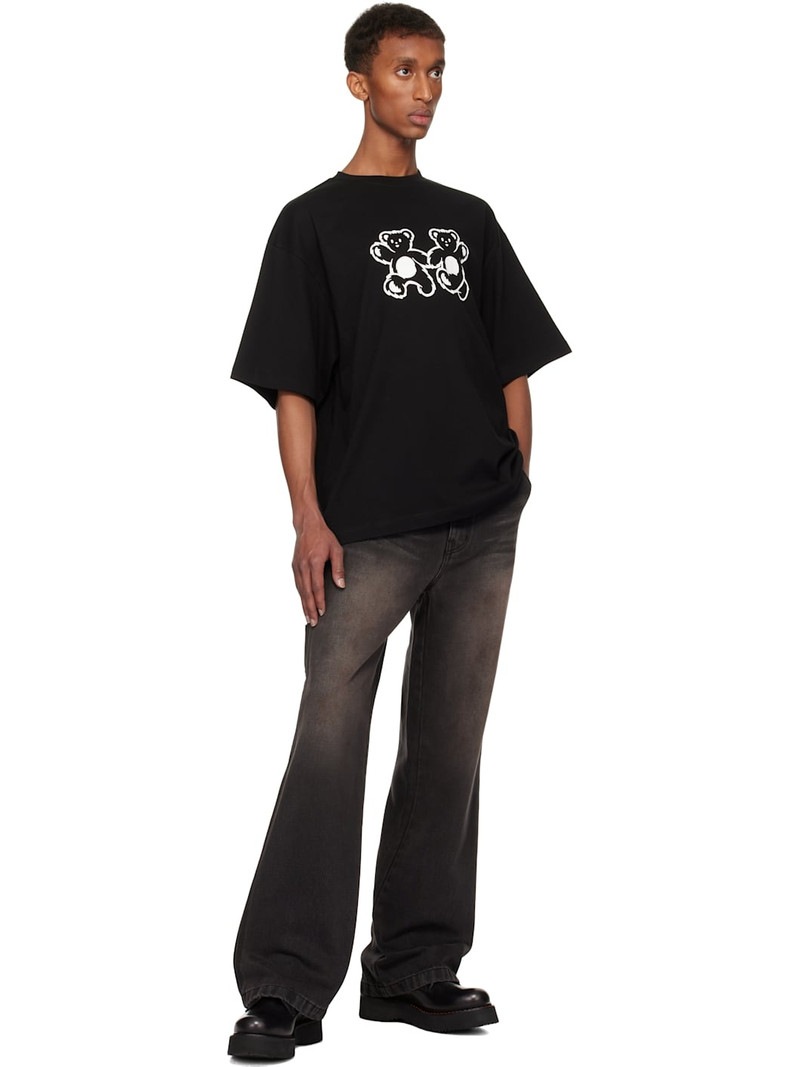 We11done Black Aging Effect Carpenter Jeans outlook