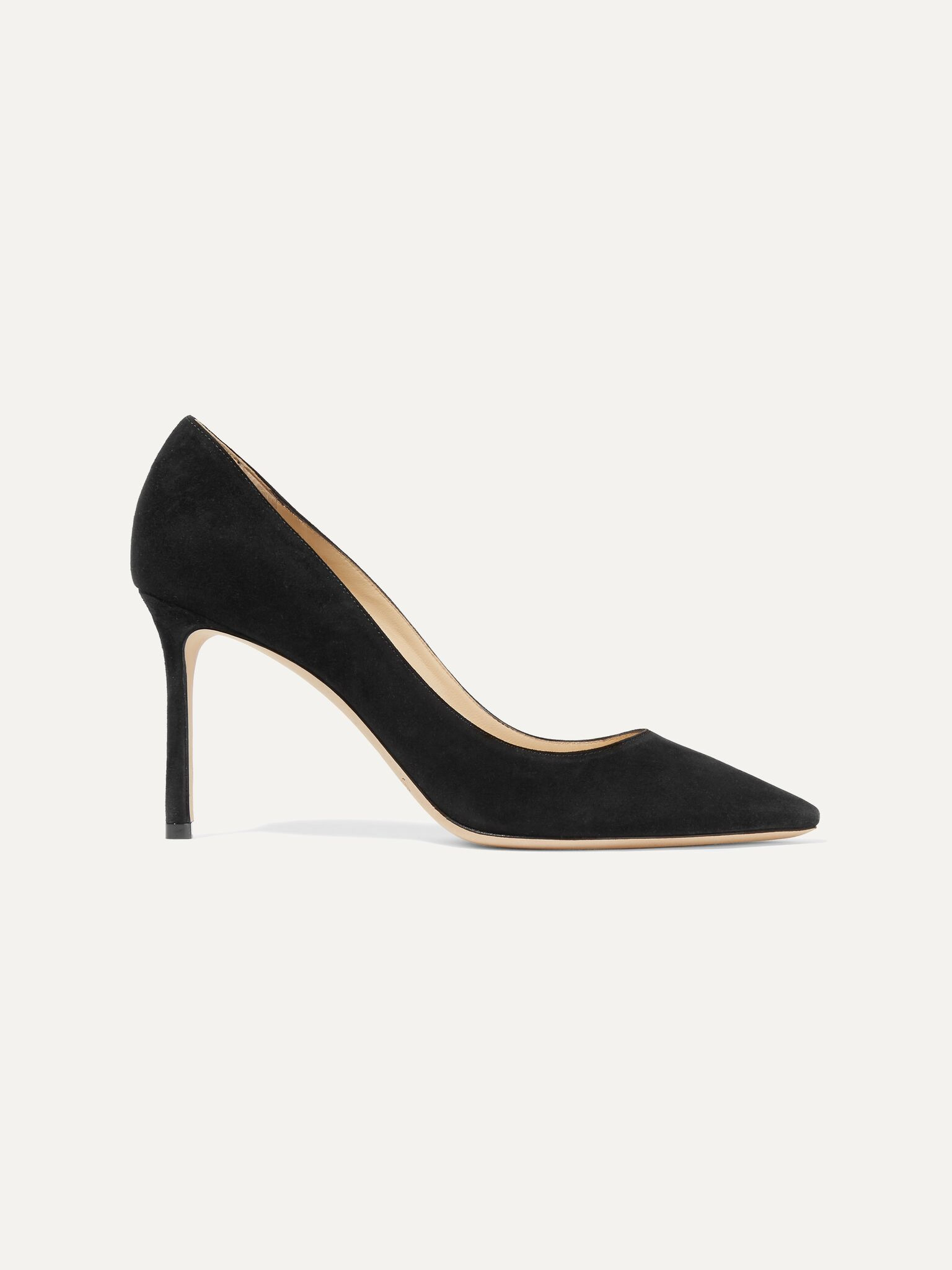 Romy 85 suede pumps Black - 1