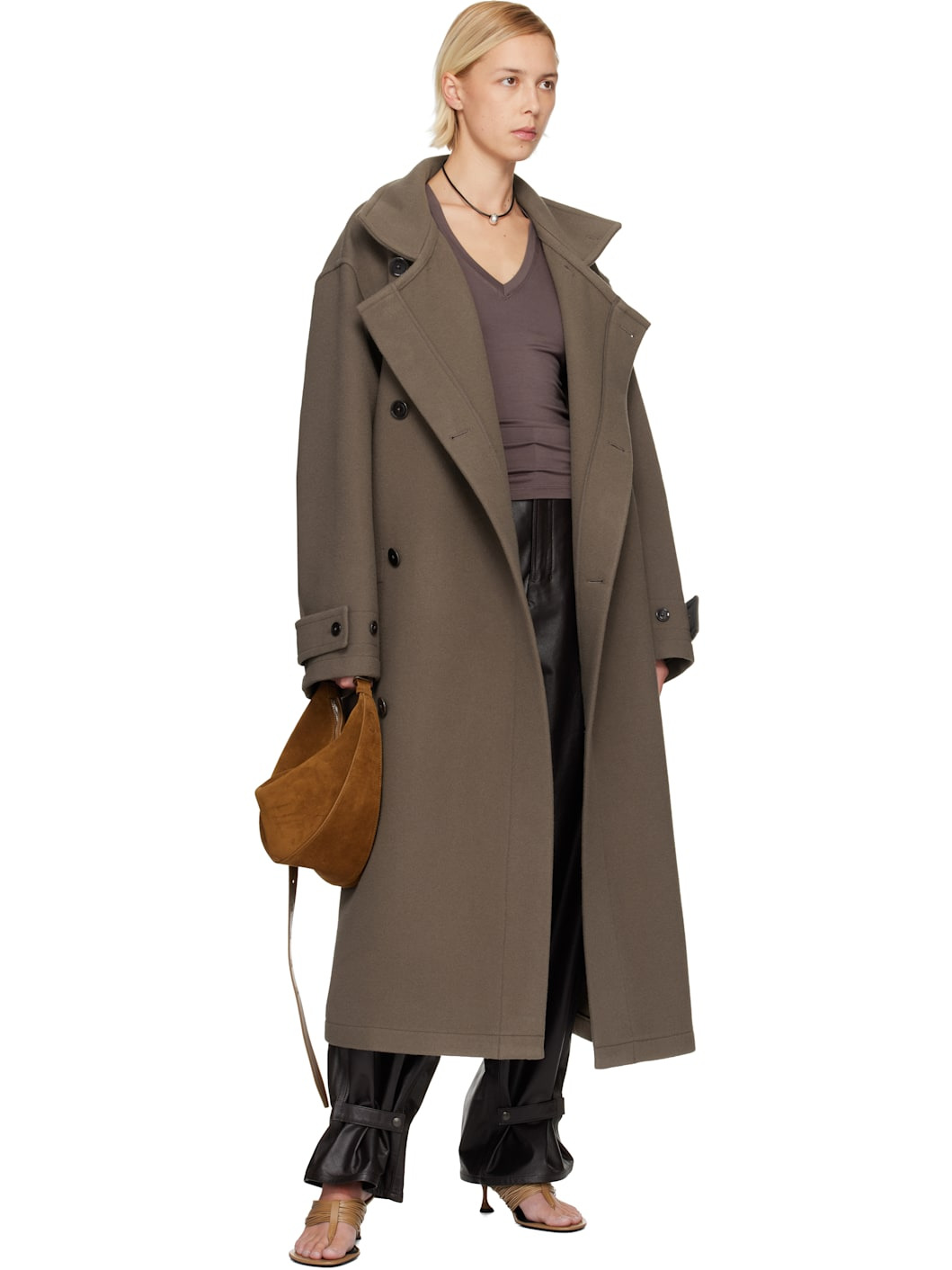 Lemaire WRAP COAT - CO1037 LF1116_BR500 | REVERSIBLE
