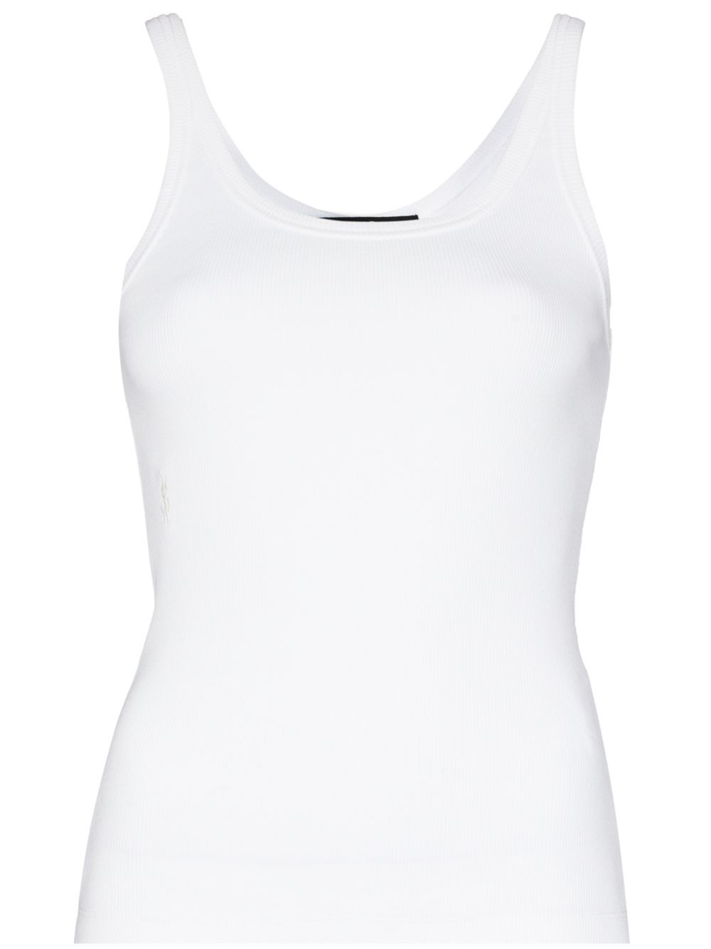 ribbed cotton tank top - 1