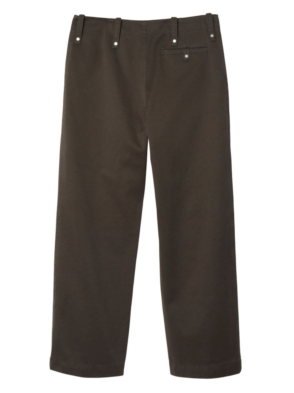 wide-leg cotton trousers - 6