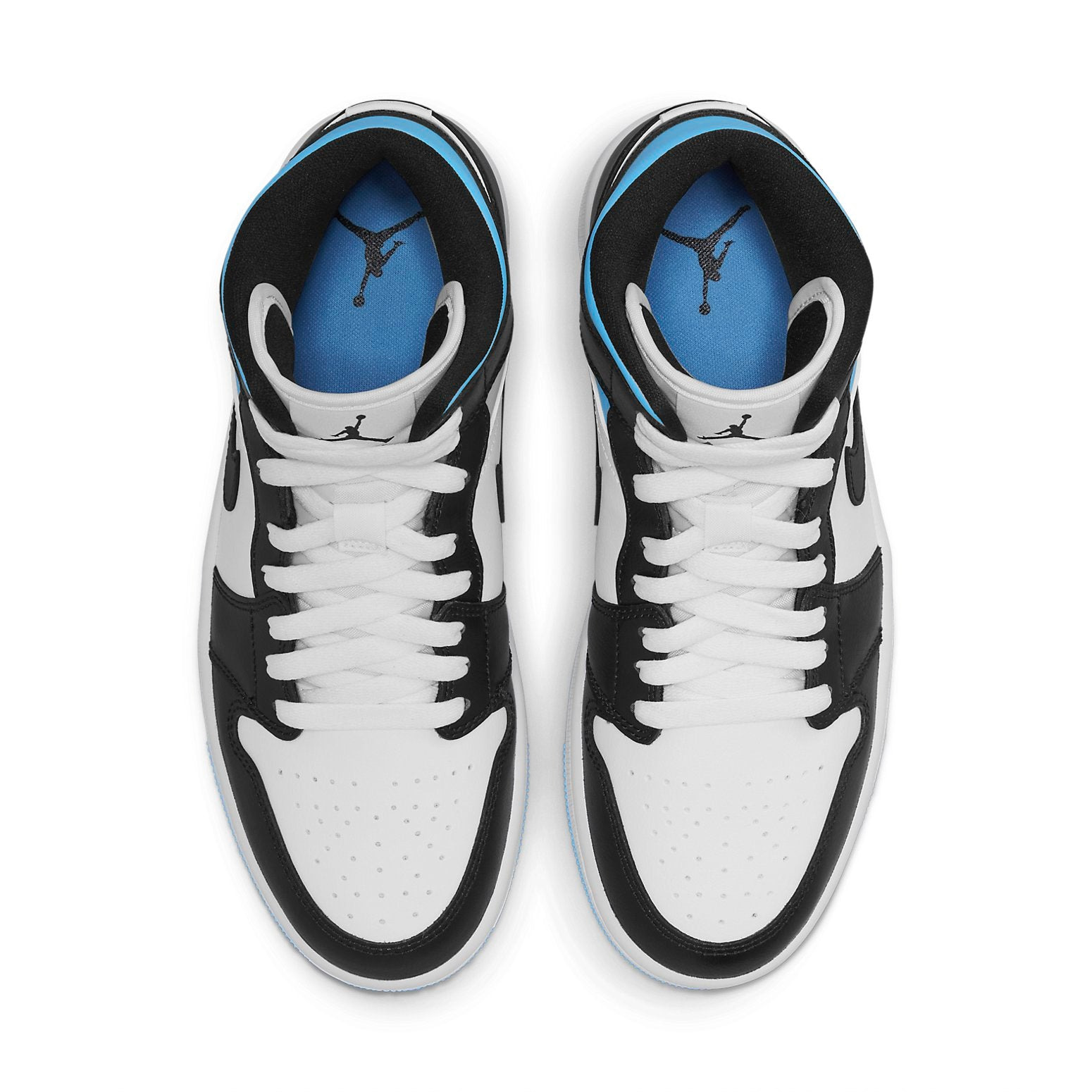 (WMNS) Air Jordan 1 Mid 'University Blue Black White' BQ6472-102 - 4