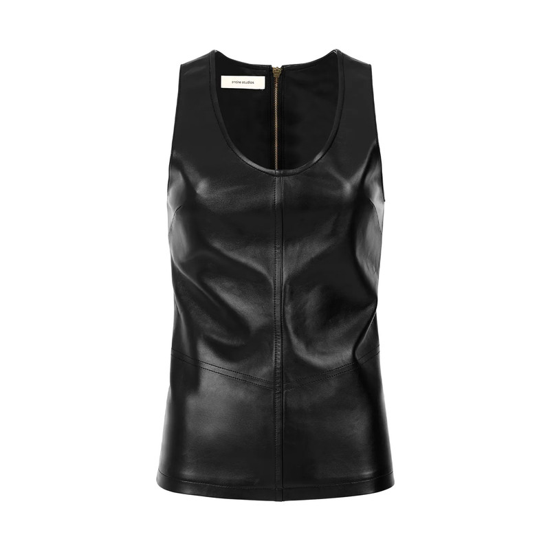 LEATHER TANK BLACK LEATHER 1