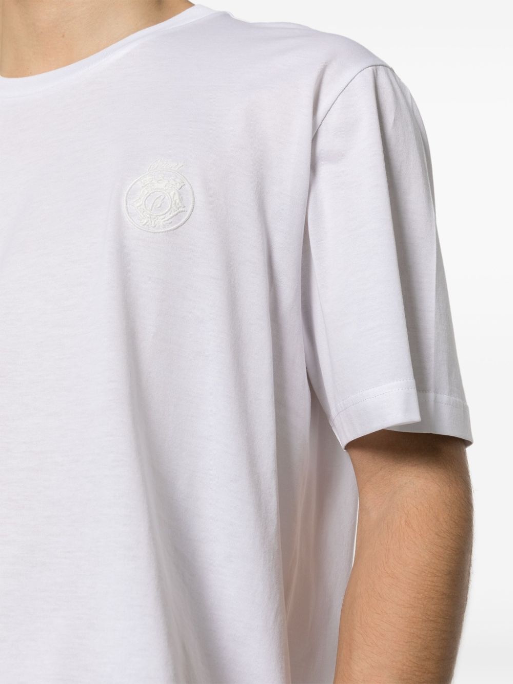 embroidered-logo cotton T-shirt - 5