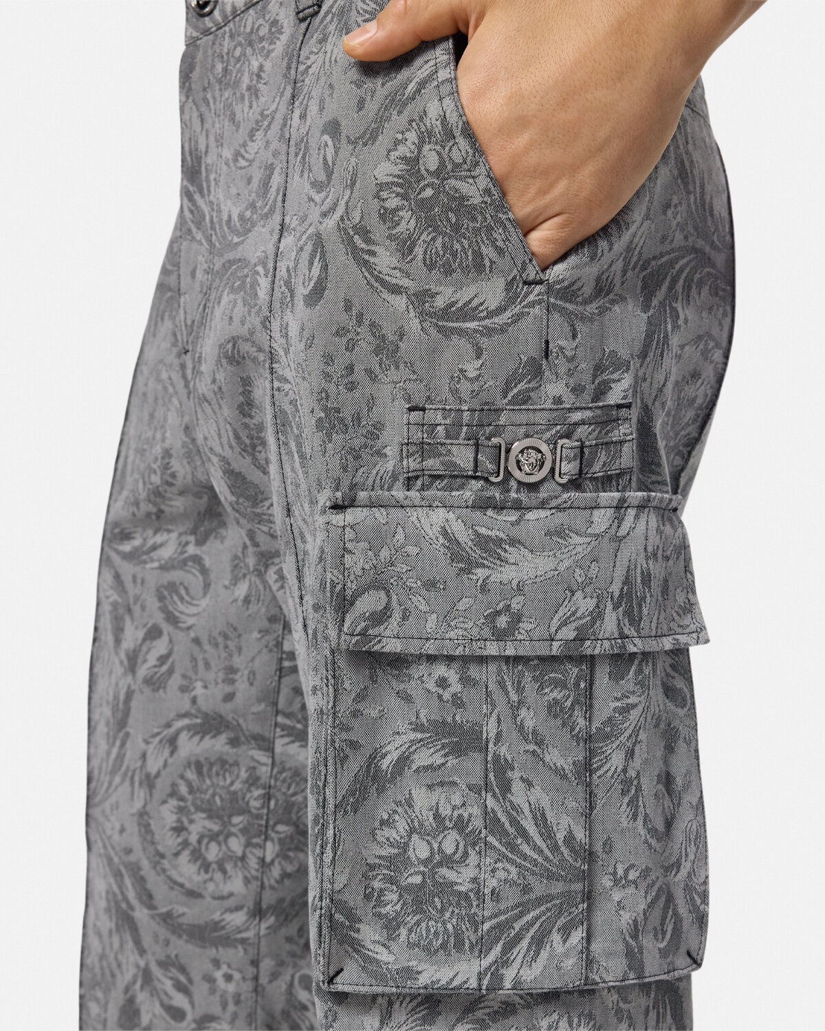 Barocco Jacquard Cargo Pants - 3