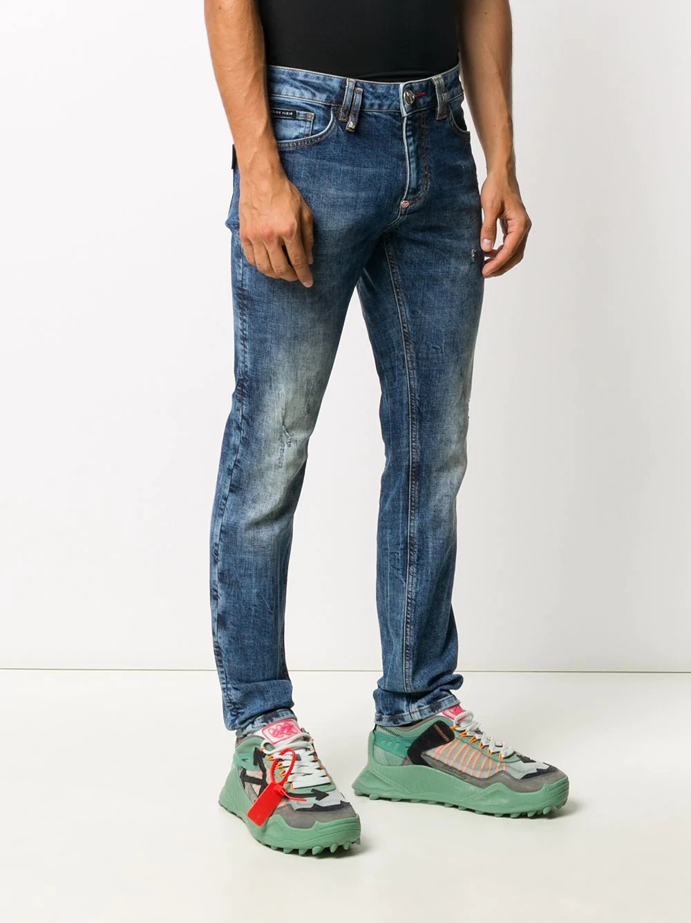 Skull slim-fit jeans - 3