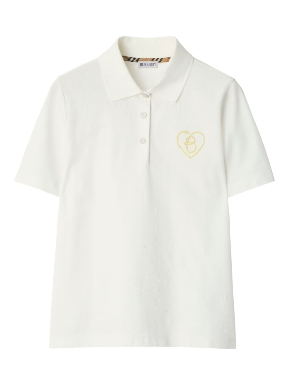 B Heart-logo cotton polo shirt - 1