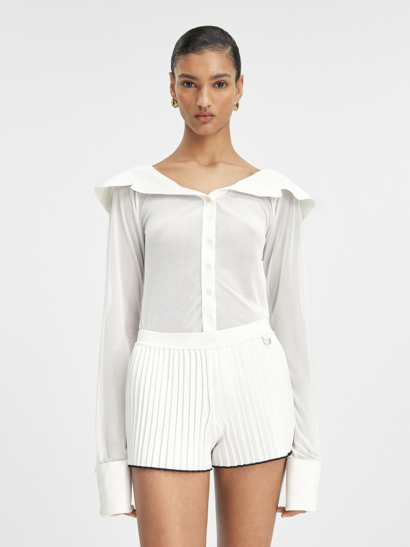 Le short maille plissé 4