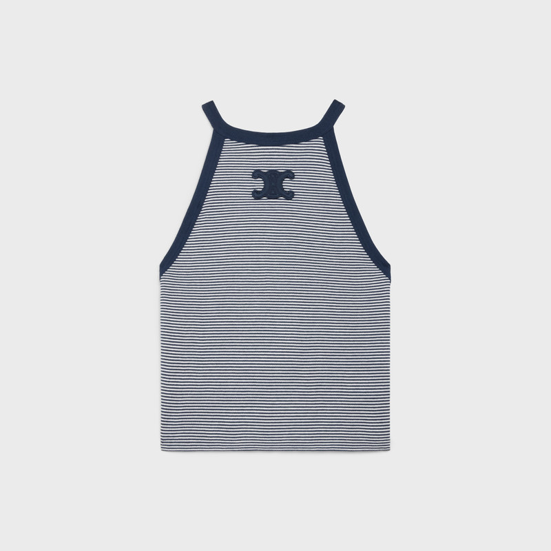 triomphe tank top in striped jersey 1