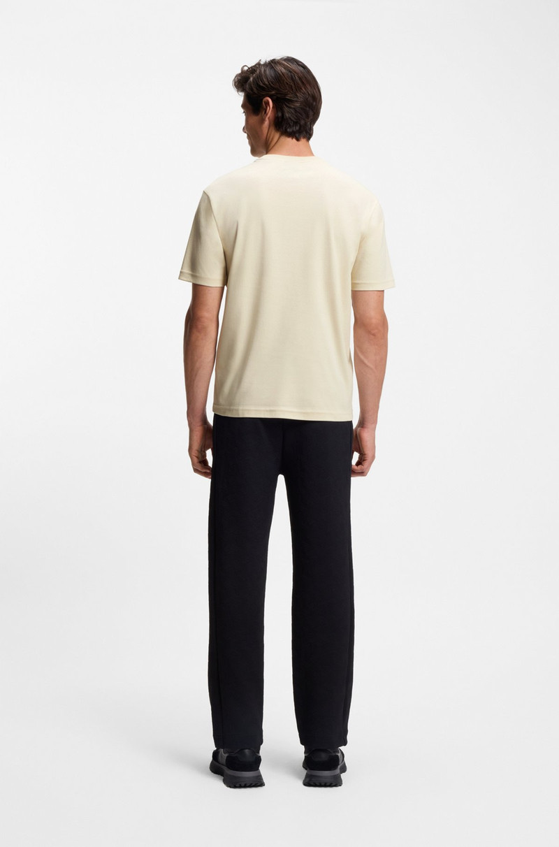 COTTON-JERSEY T-SHIRT WITH STRUCTURED LOGO 5