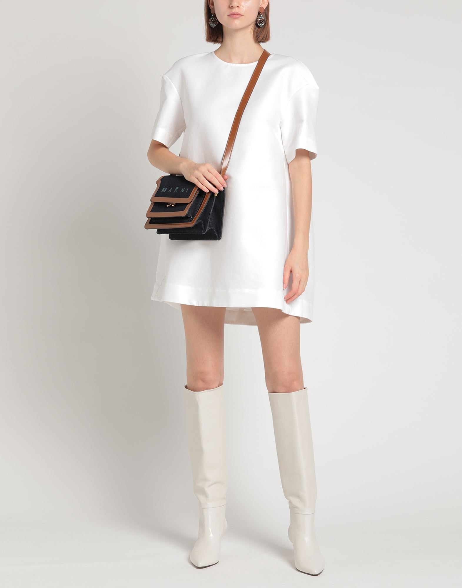 White Women's Short Dress - 3