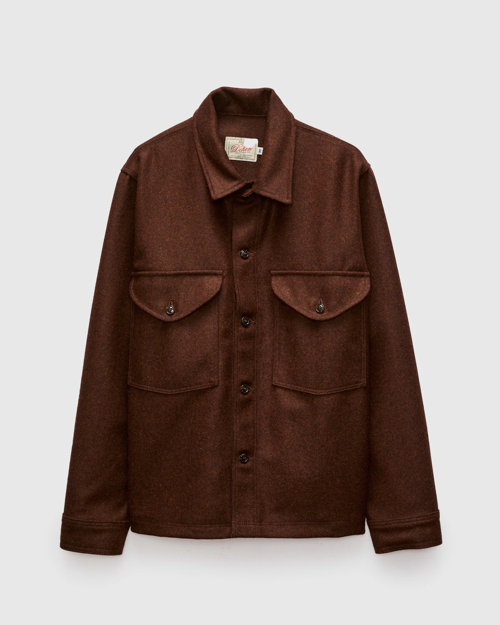 Skyline Overshirt in Red Oak Wool - 1