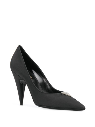 SAINT LAURENT Romy 95 leather pumps  outlook