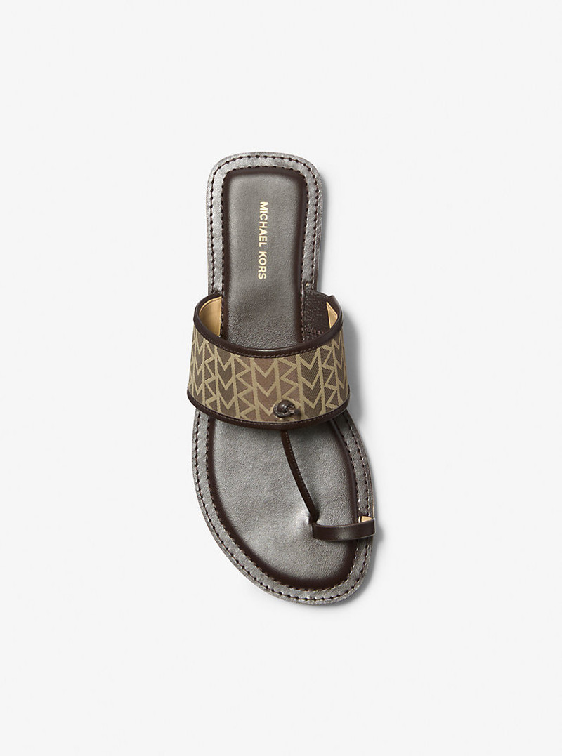Ashtin MK2000 Logo Jacquard Sandal 4