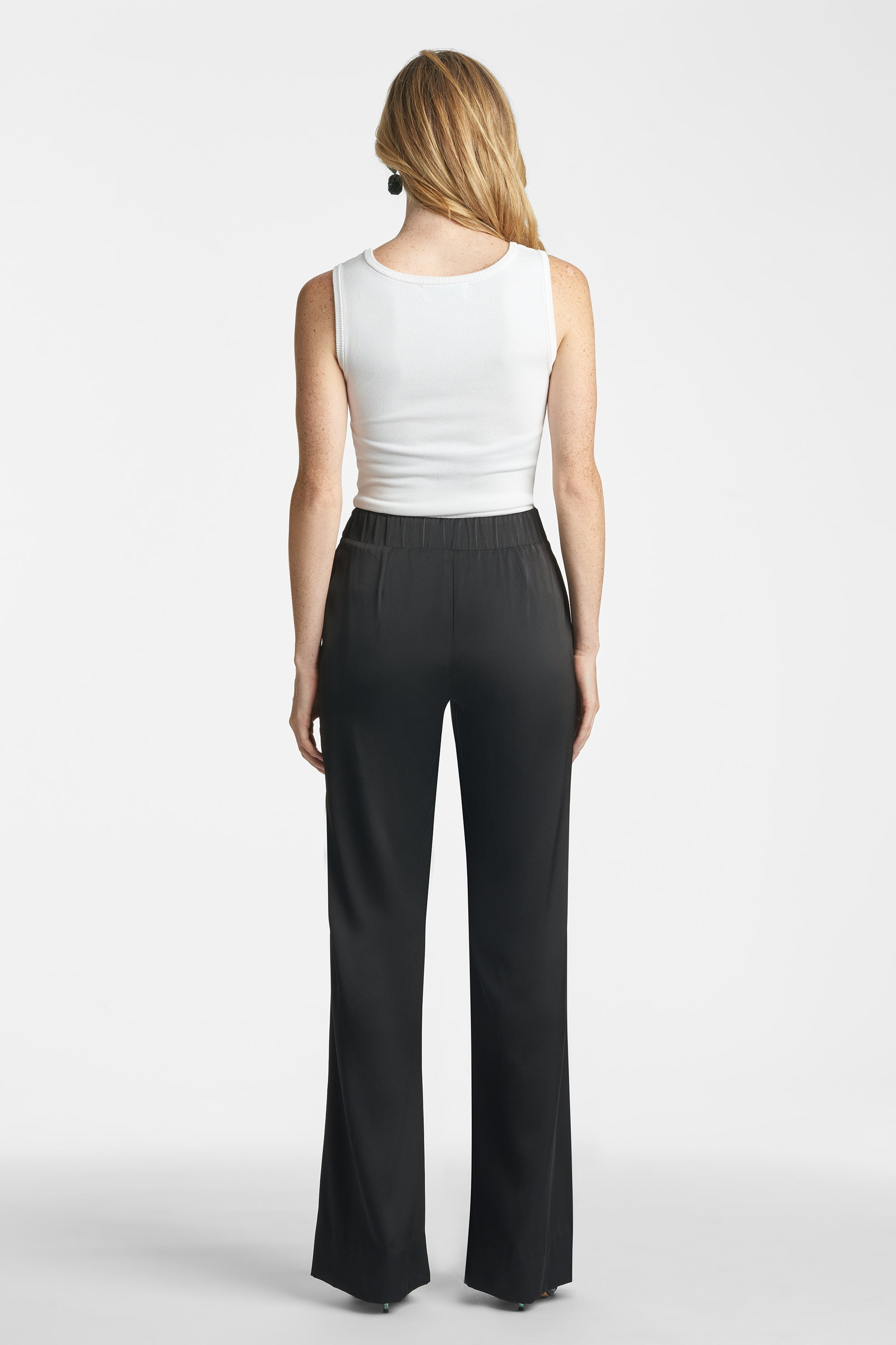 Alli Satin Pant - Black - 3