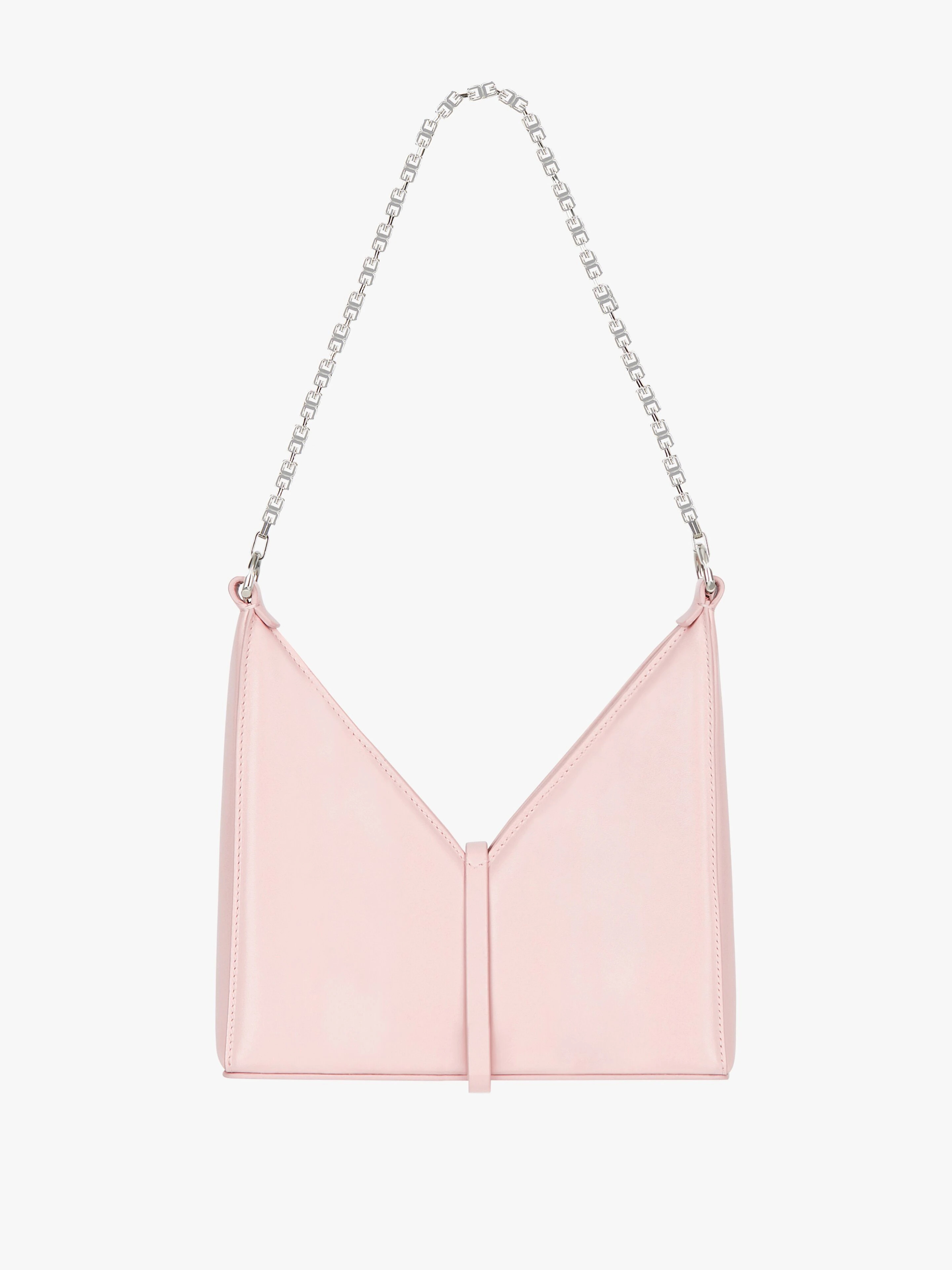 SMALL CUT OUT BAG IN BOX LEATHER WITH CHAIN - 4