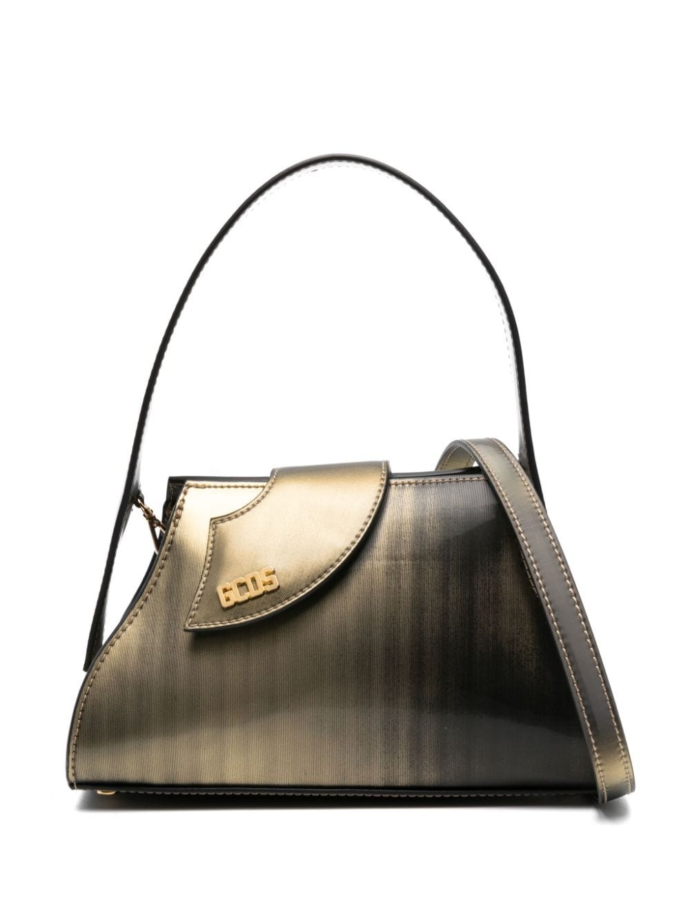 Comma logo-plaque shoulder bag - 1