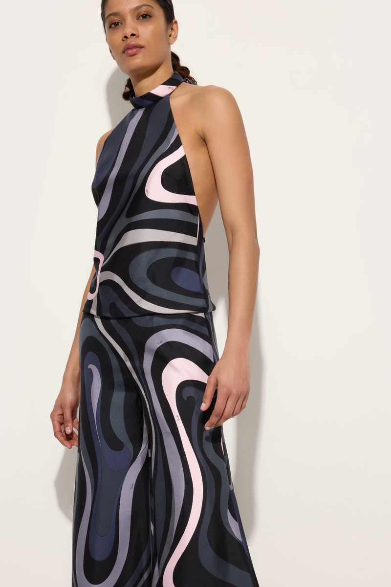 MARMO PRINT SILK TWILL JUMPSUIT 5