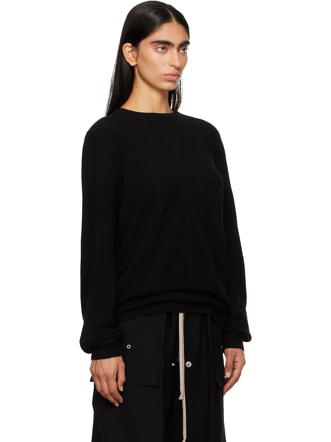 Moncler + Rick Owens Black Wool and Cashmere Sweater - 2
