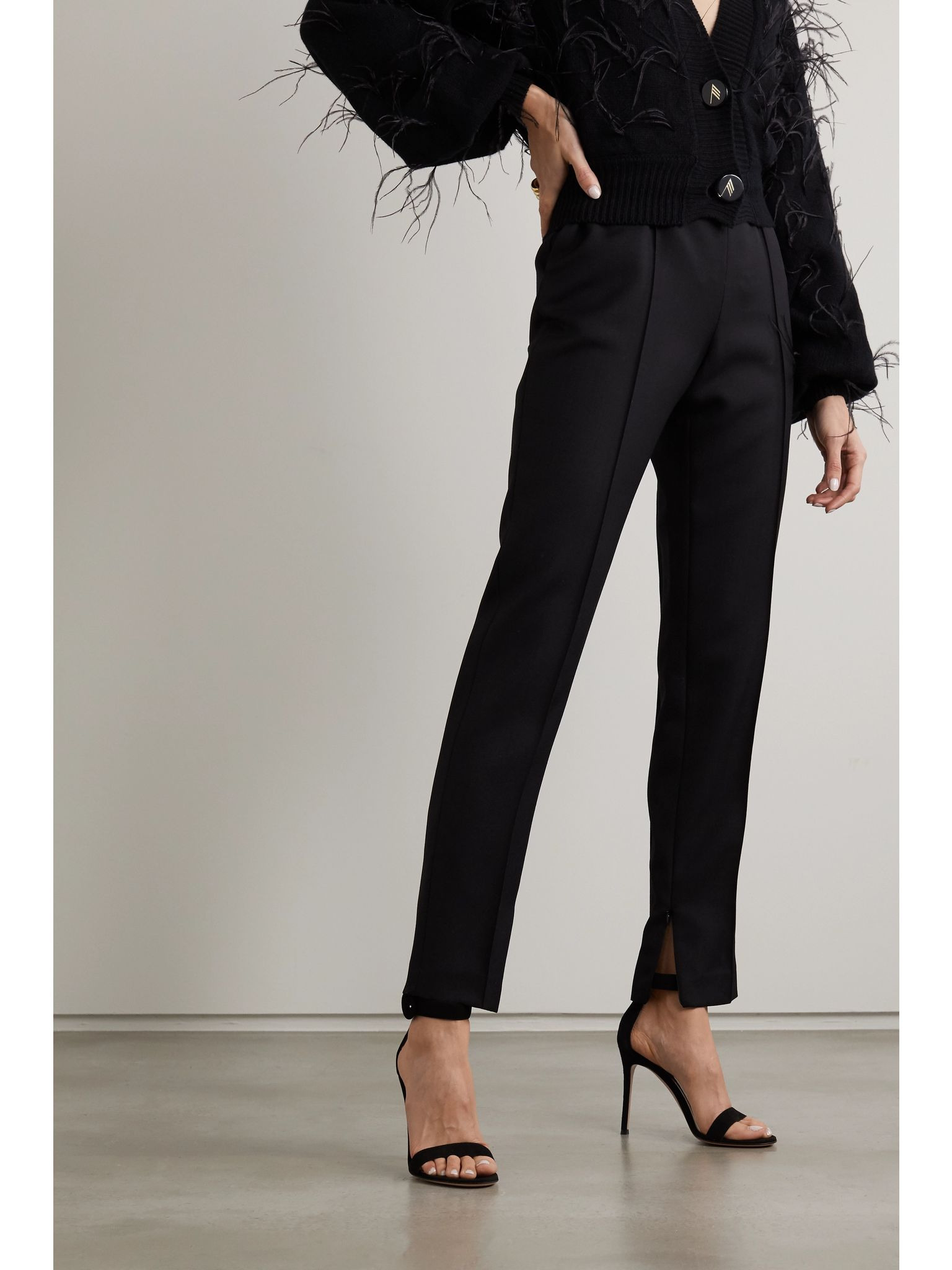 Portofino 105 suede sandals Black - 2