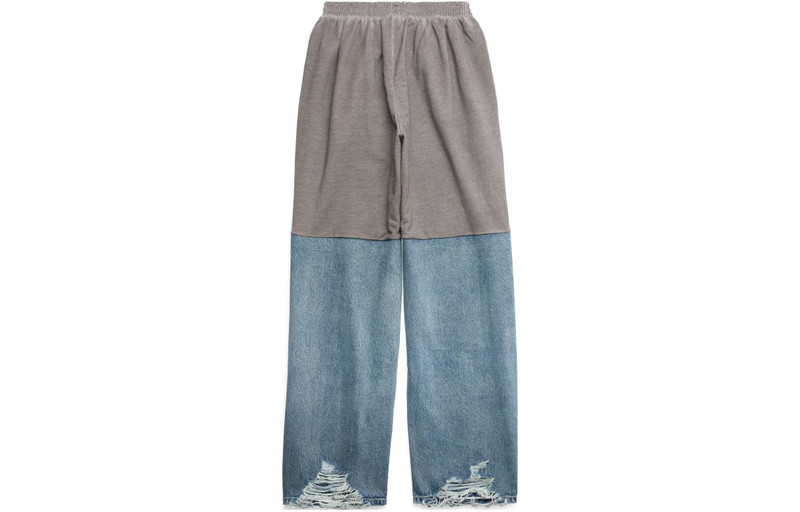 BALENCIAGA Balenciaga Patched Sweatpant 'Grey Indigo' 745264TNW014012 outlook