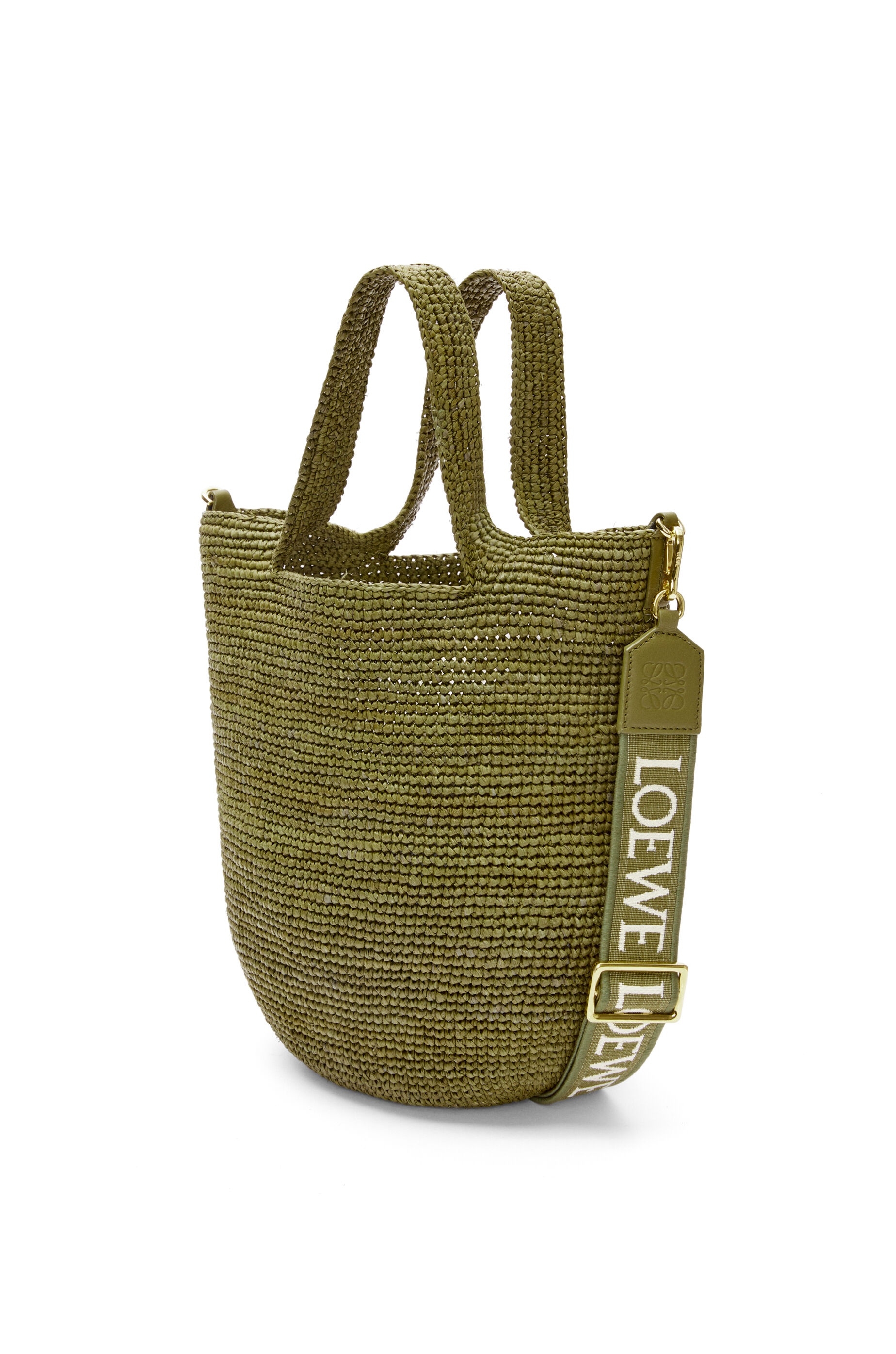 Mini Slit bag in raffia and calfskin - 2