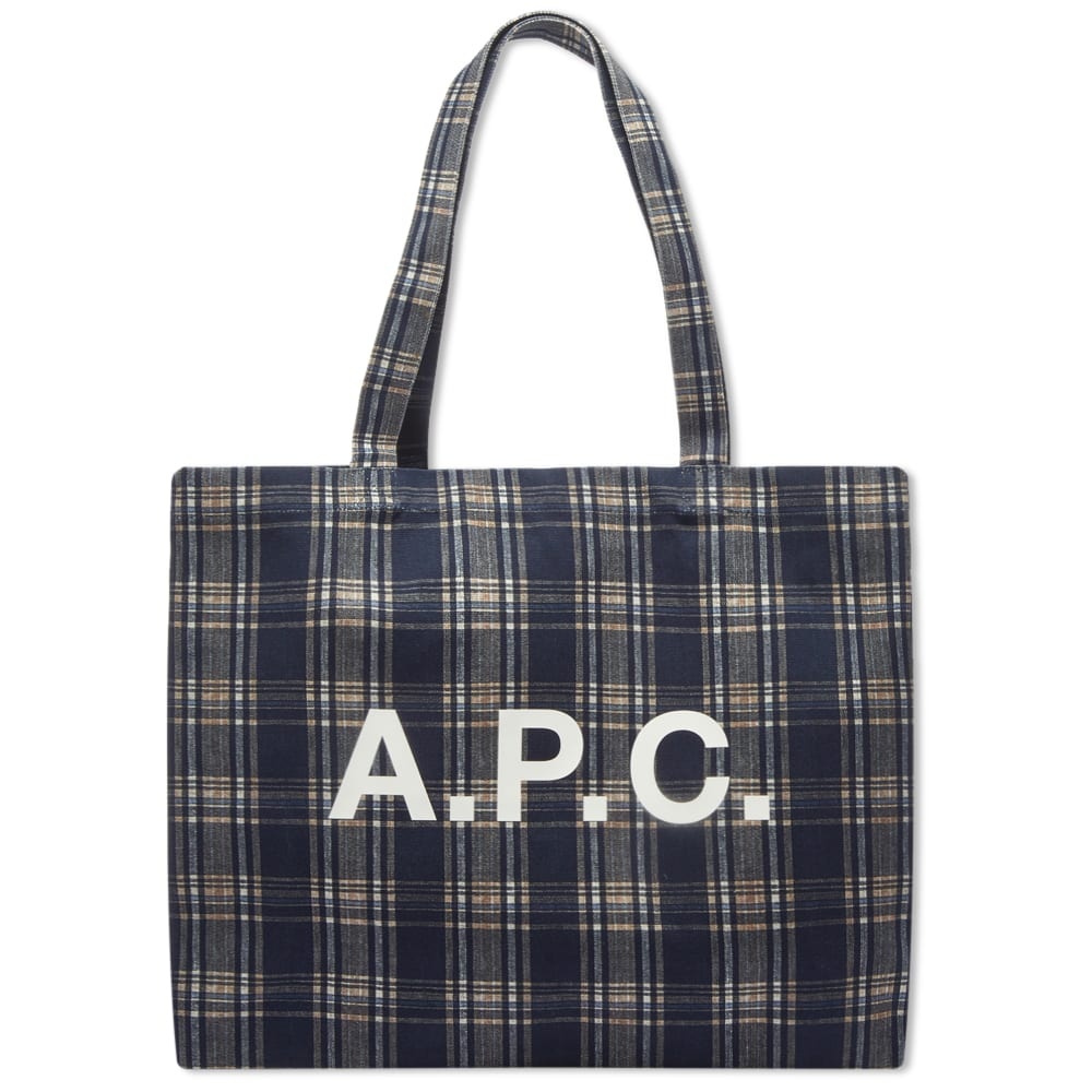 A.P.C. Diane Check Tote Bag - 1