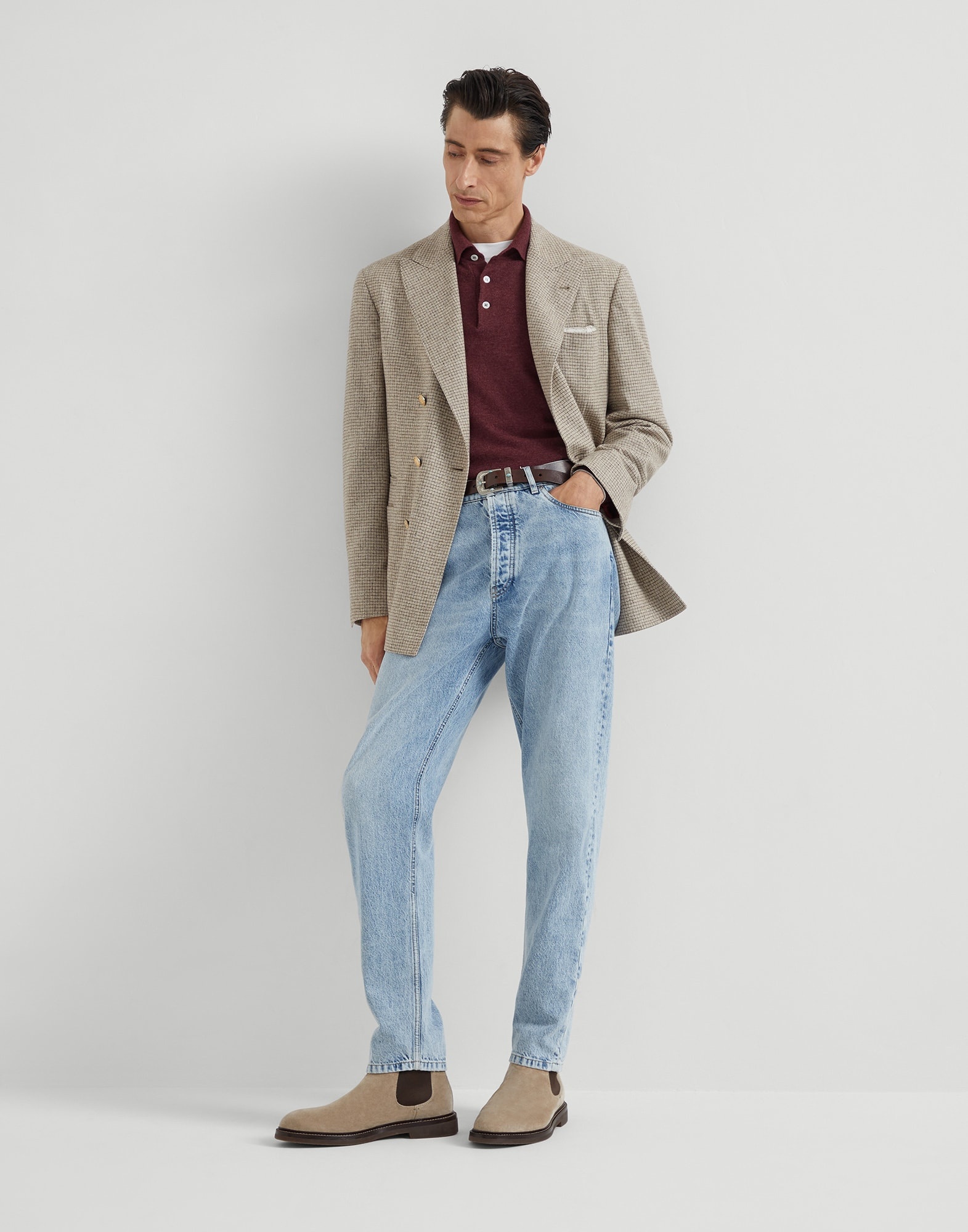 Cashmere polo-style sweater - 5